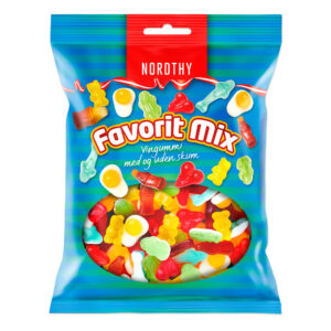 Nordthy Favoritmix. Blanding af vingummi med og uden skum