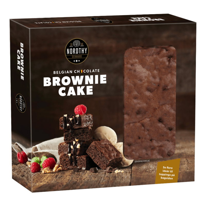 Nordthy Brownie Cake med belgisk chokolade