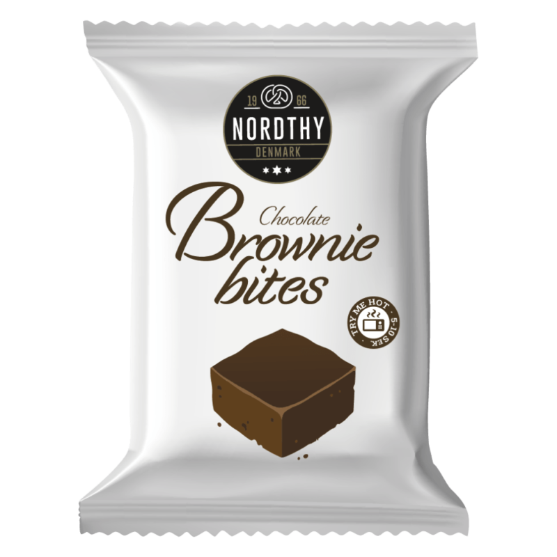 Nordthy Brownie bite med belgisk chokolade single pakket.