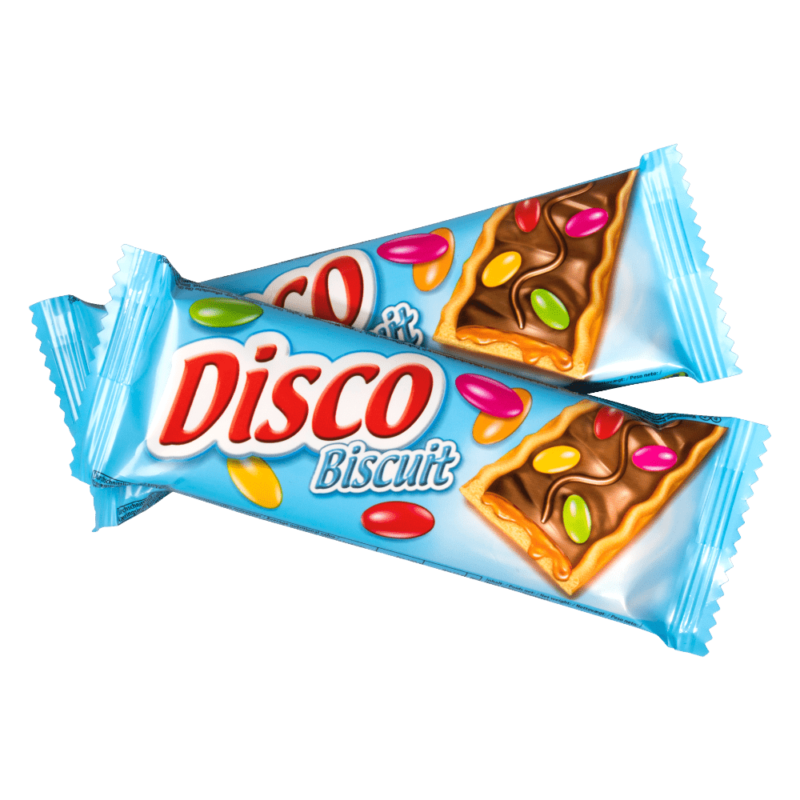 Disco Bars kiks med chokoladeknapper