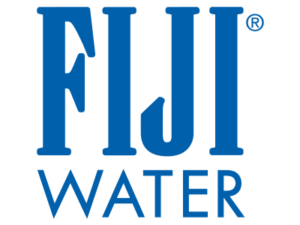 Fiji Water logo i blå