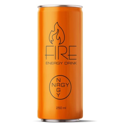 Dåse Fire Energy Drink 250 ml Classic I orange