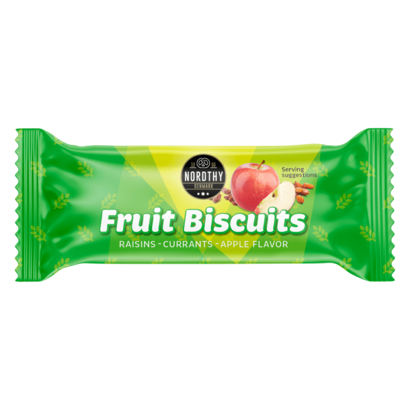 Nordthy Fruit Biscuits Apple single pakket frugtkiks