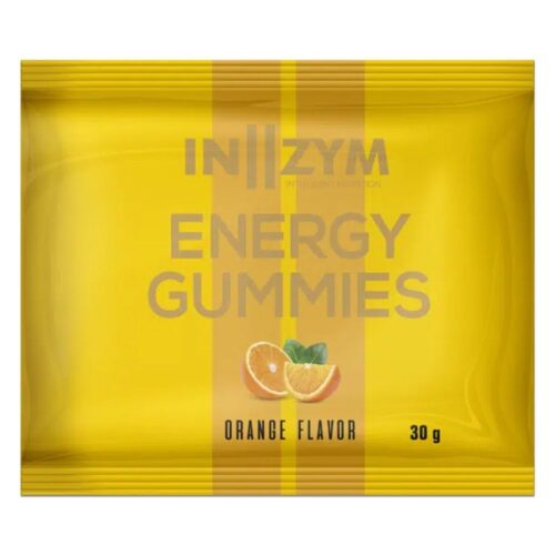 IN2ZYM Energy Gummies I gul/orange pose med appelsinsmag