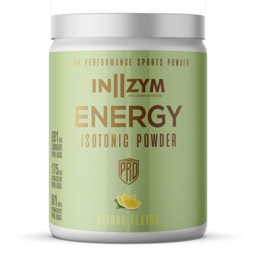 INZYM Isotonic Energy Powder Lemon 750g I bøtte med skruelåg
