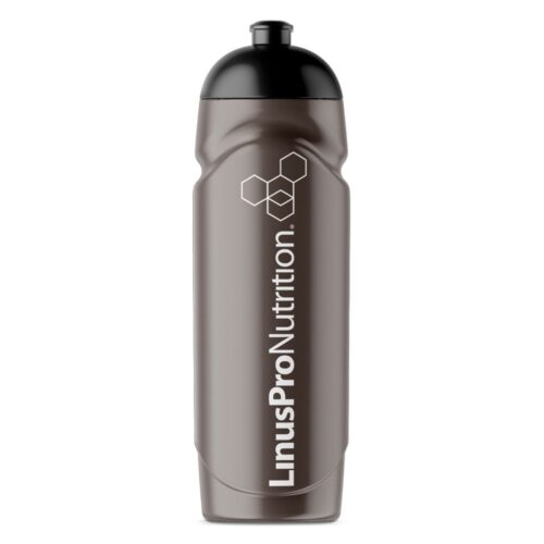 LinusPro Drikkedunk 750 ml i sort med logo foran.