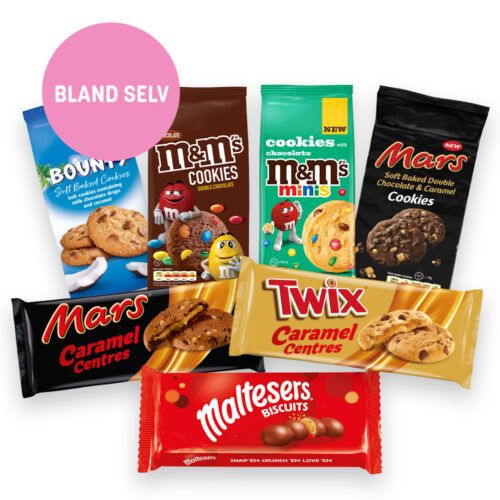 Mix mellem 7 forskellige æsker med Mars Brands cookies.