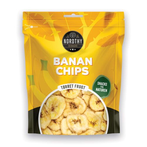 Nordthy Bananchips i pose med 160 g