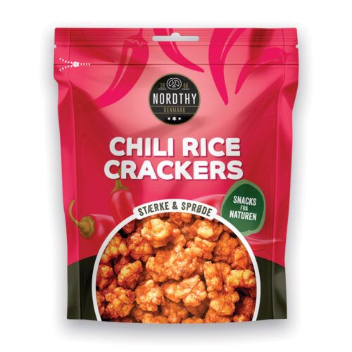 Nordthy Chili Rice Crackers i smart pose med genluk