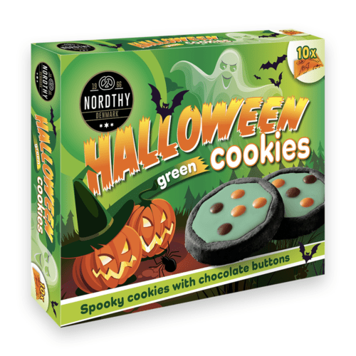 Nordthy Halloween Green Cookies emballage