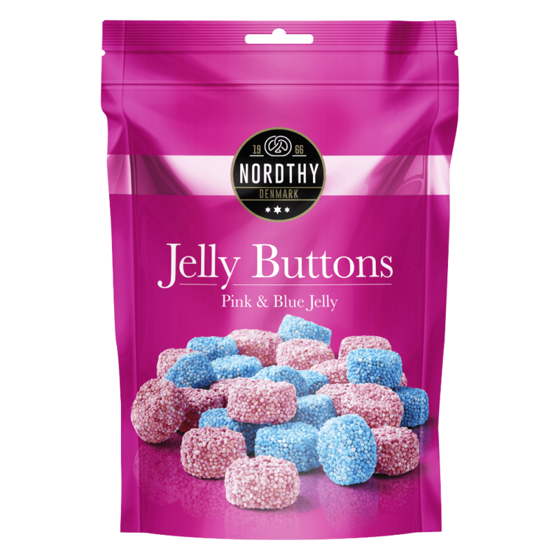 Nordthy Jelly Buttons slikpose 125 gram