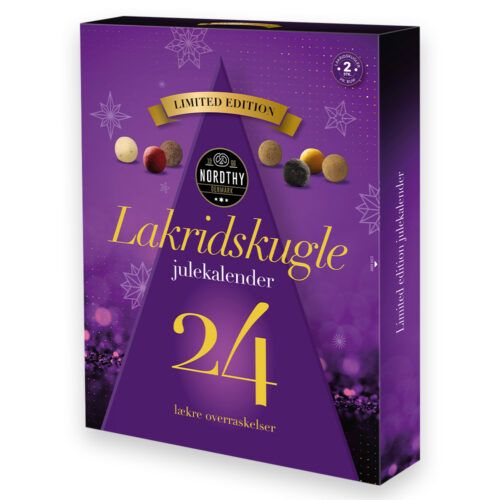 Lilla julekalender fra Nordthy med lakridskugler