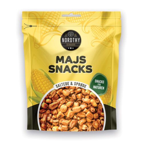 Nordthy Majs Snacks i smart gul genlukspose