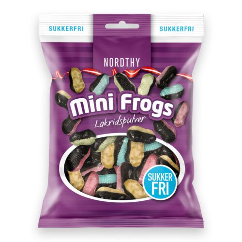 Nordthy Sukkerfri Mini Frogs bolcher