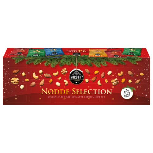 Nordthy nøddeselection julekalender rød