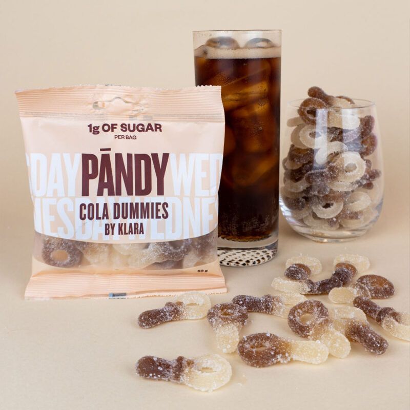 Pandy Candy Cola Dummies slik uden tilsat sukker. Cola vingummisutter