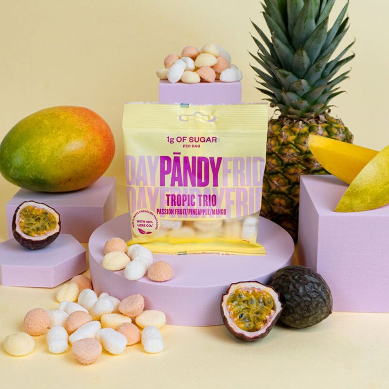 Pandy Candy Tropic Trio med mango, passionsfrugt og ananas