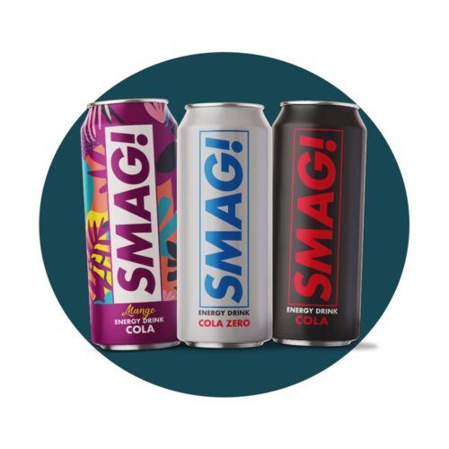 Nordthy Mixtilbud på SMAG! Energy drikke. Vælg imellem SMAG! Mango, SMAG! Cola Zero og SMAG! Cola
